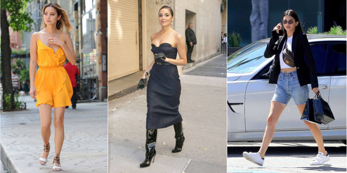 polish off the edgy ensemble with a strappy