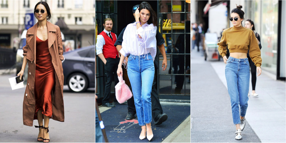 sweatpants or the flared wool trousers has spotted