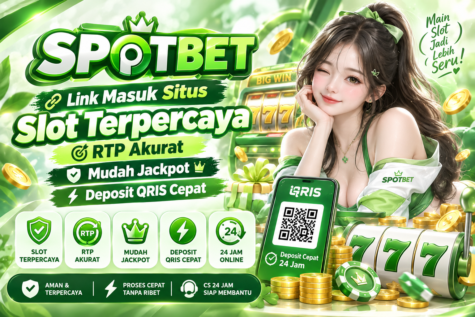SPOTBET : Link Masuk Situs Slot Terpercaya RTP Akurat Mudah Jackpot Deposit QRIS Cepat